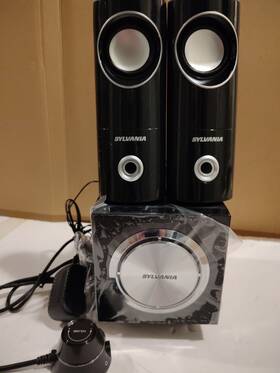 Sylvania Shtib8108 Computer Speakers Subwoofer New Open Box Laptop Music