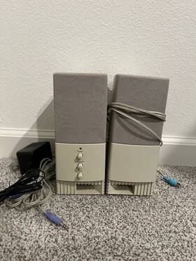 Ms-610 Technics Computer Speaker With Cables Working