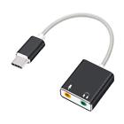 Tm-l-eusc-typec-bk Auswaur Usb Type External Stereo Sound Card Audio 786467711641