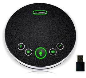 Tv-m3b Tongveo Conference Speakerphone Bluetooth Dongle Noise Cancellation Loud 98db