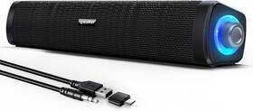 E-1406 Uakinat Usb Computer Speakers With 3.5 Mm Aux Wired Powered And Colo