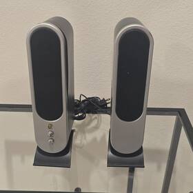 Ul Sw-520 Multimedia Computer Speakers Wired Ac Powered 10w 3.5mm Jack Black Silver