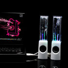 Unbranded White Usb Led Light Dancing Water Speakers Music For Laptop Pc Mp3 Phone Audio 889081154228