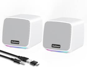 Unkinat 445039512538 Uakinat Computer Speakers For Desktop Pc Usb Powered 3.5mm Aux Speaker