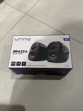 Sp9012rd Unno Tekno 9012rd New Brazza Desktop Speaker #sp9012rd - Power Bass Stereo 2.0 3.5mm