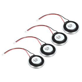 Uxcell A24112500ux1732 4 Pcs 2w 8 Ohm Small Speakers Metal Shell Round Internal Micro Magnet