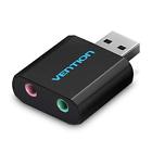 Vab-s18-h Vention Usb Audio Adapter External Stereo Sound Card With Headphone