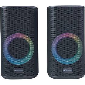 70748 Verbatim Stereo Rgb Desktop Accs Gaming Speakers - Graphite