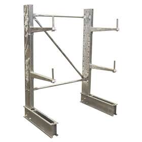 24inarm Vestil Su-c-6-24-g-set Cantilever Galvanzied 6ft Upright Set Overall H 81 In W 62 D 34
