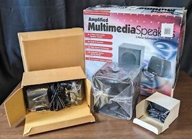 Mm610d Vintage Micro Innovations Amplified Multimedia Speakers 3 Piece With Subwoofer Nos