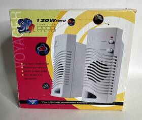 Voyager 706043500933 Vtg 90s Sp1 Computer Pc Multimedia Speakers 120watt New Retro Gaming