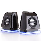W9ggbasspulse2mx Ce01 Gogroove Led Computer Speakers With Passive Subwoofer Blue Glowing Lights