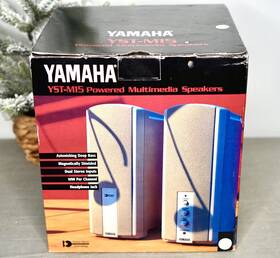 Yst-m20dsp Yamaha New Powered Multimedia Speakers Yst-m15w Vintage 90s Nos With Box
