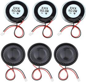 Pkudn9fz Zyghjort 743737 1 6 Pcs 2w 8 Ohm Speaker Metal Shell Round Internal Speakers Micro