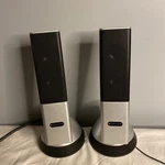 Altec Lansing - Desktop Set Silver Black Wired Computer VS4221. Fixed Price $19.99.