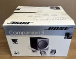 Bose Companion 3 Series Multimedia Speaker System Original Box. Fixed Price $75.00.