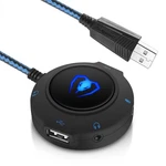 Micolindun External Sound Card Usb Hubs Audio Adapter 2.17*2.17*0.79 In, Blue. Fixed Price $31.57.