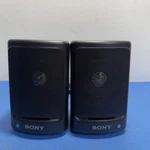 Sony SRS-9 Compact Wired Stereo Speakers Pair Black Tested Working. Fixed Price $20.00.