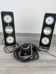 Logitech Z4 Volume Bass Controller Pod W/ Speakers Only. Fixed Price $39.87.