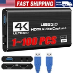 4K Audio Video Capture Card Usb 3.0 Hdmi Device Full Lot Recording. Fixed Price $123.50.