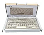 North Wireless Keyboard Portable Beige W/ Gold Accents Usb Receiver New In Box. Fixed Price $17.99.
