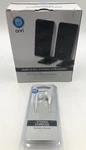 Onn Amplified Aux In-line Stereo Speakers New And Earbuds. Fixed Price $19.99.
