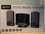 Gpx Cd Home Music System HM3817DTBLK With 2 Speakers Radio Fm Am Remote. Fixed Price $150.00.