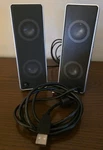 Logitech Speakers S-0194B Portable Usb-powered Computer External Laptop. Fixed Price $12.50.