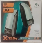 Logitech X-120E Stereo Desktop Multimedia Speakers Black/grey Boxed *new 2005*. Fixed Price $19.95.