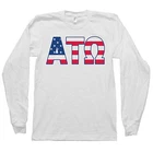 Alpha Tau Omega Bella + Canvas Long Sleeve Shirt Ato Usa Letters All Sizes. Fixed Price $24.99.
