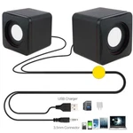 Mini Usb Power Wired Computer Speakers Stereo 3.5MM Jack For Desktop Pc Laptop. Fixed Price $8.99.