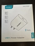 Choetech Usb-c Power Adapter 20W 2PK. Fixed Price $13.99.