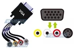 Composite Audio S-video To D-sub 15-PIN Vga Adapter Cable. Fixed Price $9.50.