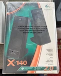 New Logitech X-140 Computer Pc MP3 Stereo Laptop Speakers Sealed Nos. Fixed Price $49.99.
