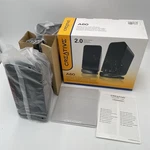 Creative A60 2.0 Desktop Stereo Speaker System Pair Black 2W Rms Each New. Fixed Price $27.99.