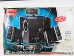 Logitech Z-5450 Sound System Sub, 2 Front, Rear, 1 Center W/ Remote. Fixed Price $200.00.