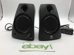 Genuine Logitech Z130 2 Piece Multimedia Stereo Speakers W/ Adapter - Free S/h. Fixed Price $24.99.