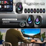 Elegiant SR600 10W Computer Speakers Stereo Home Theater Sound System Rgb Light. Fixed Price $22.99.