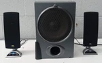 Cyber Accoustics Multimedia Speaker System CA-3550 32 Watts. Fixed Price $30.00.
