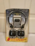 Tozaj Personal Am/fm Stereo Radio W/headset & Mini Speakers, New Open Package. Fixed Price $18.00.