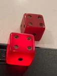 Oldest Rare Deep Bakelite Dice Pair Vaseline Style 123123. Fixed Price $32.50.