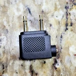 Airplane Audio Adapter Dual Prong Headphone Plug Airline Accessory. Fixed Price $5.39.