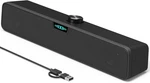 Computer Soundbar Speakers For Desktop Pc Mac, Usb Plug-in, Wired, Black. Fixed Price $32.62.