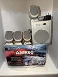 Vintage 4.1 Channel Polk Audio Computer Speaker System Model AMR90. See Video!. Fixed Price $90.00.