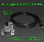 Logitech Z-2300 / Z-2200 Control Pod Bypass Subwoofer Cable 6FT Z2300 Z2200. Fixed Price $24.95.