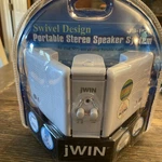 Jwin JS-P75 Ipod, MP3, Computer, & All Portable Audio Device Stereo Speakers. Fixed Price $12.99.