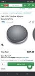 Dell MH3021PU Mobile Adapter Speakerphone With Usb-c Hub. Fixed Price $35.00.