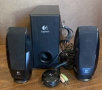 Logitech S-220 Computer System & Subwoofer Euc. Fixed Price $54.98.