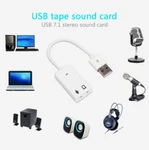 Sienoc Usb 2.0 Virtual 7.1 Channel Xear 3D External Sound Card Audio Adapter. Fixed Price $8.77.