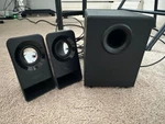 Logitech Multimedia Speakers Z213 (2.1 Stereo With Subwoofer). Fixed Price $19.08.